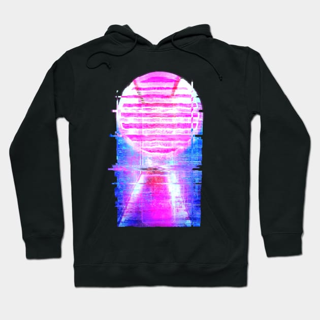 Glitching into the 80s Hoodie by technofaze